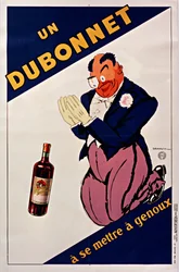 跪くデュボネ、1932年。
