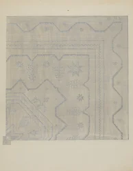 キャンドルウィック カバーレット ウーブン、c. 1936年。