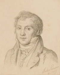 ヴァイオリン奏者で作曲家のルイ＝リュック・ロワゾー・ド・ペルシュイの肖像画（1769～1819年、1849年）。