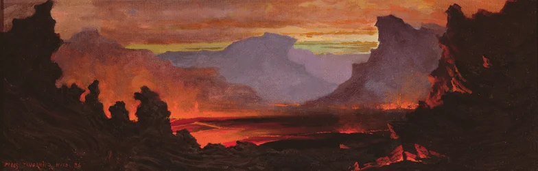 ヒロ火山、ハワイ、1886