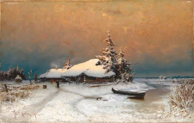 冬の日没、1887