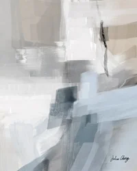 落ち着いた青の抽象画