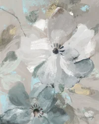 柔らかく抽象的な花々
