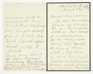 Autograph Letter, March 3, 1875.
