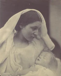 休むマドンナ、1864年。