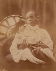 アビシニアのデジャッチ王子アラマユー、1868年頃
