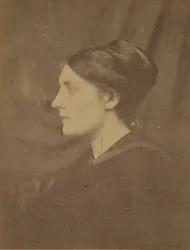 [プロフィールの身元不明の女性]、1866-68。