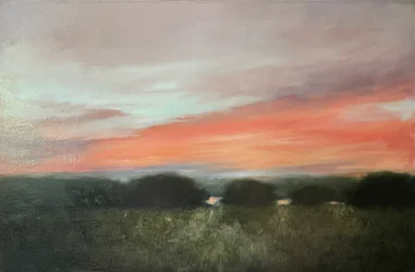 鮮やかな夕焼けの風景