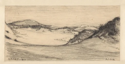 Groetの砂丘の風景