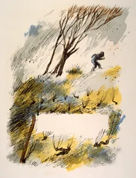 ユーモラスなワインのイラスト 1946.Illustration by Julien Pavil