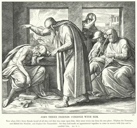 ジョブズの3人の友人が彼に同情している様子(彫刻)