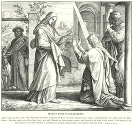 メアリーのエリザベートへの訪問（エングレービング