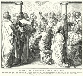ペンテコステの日の聖霊降臨（エングレービング