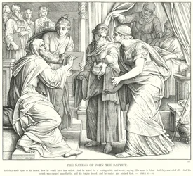 洗礼者ヨハネの命名（エングレービング