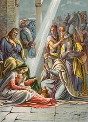 三賢者（カラーリトグラフ）