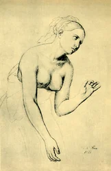 セミヌードの女性、1821年、1943年。