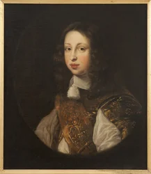 Le prince heritier Johann Georg von Schleswig Holstein Gottorp - Holstein-Gottorpの王位継承者であるJohann Georg（1638-1655）の肖像、Ovens, Jurgen (Jurriaen) (1623-1678)作。キャンバスに油彩。寸法：68x59 cm。ストックホルム国立博物館