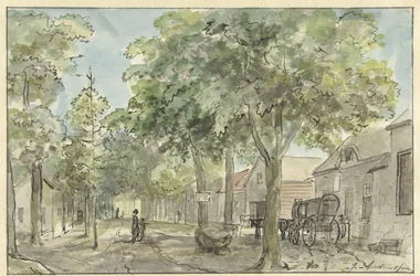 Lage Vuursche の村の通り