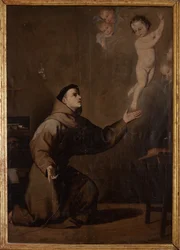 Parish museum. Painting. Saint Antony of Padua (San Antonio de Padua). Copy of José Ribera. Oil on canvas. 17th century.   1438805   ja       japanese Successfully Translated  Original: Mountain Study (watercolor on paper) Translat: Mountain Study (waterco