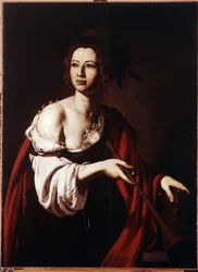 歴史の寓話。 il Spagnoletto「スペイン人」と呼ばれるJose de Riberaの絵画（1591-1652）