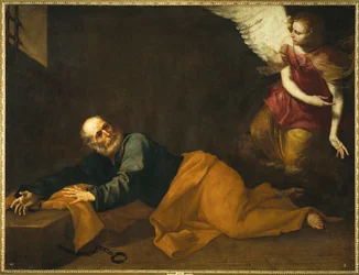 天使に解放された聖ペテロ（キャンバスに描かれた絵）