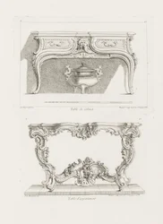 Table de Cabinet。、6th Plate（Study for a Table）、pl。 Oeuvreの47
