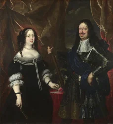 トスカーナのフェルディナンド2世大公と彼の妻ヴィットーリアデッラロヴェーレの二重の肖像画、1660年代