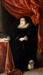オーストリアのマリア・マッダレーナc.1621（キャンバスに油彩）