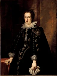 クロード・デ・メディシス（クラウディア・デ・メディチ）（1604-1648）の肖像 ウルビン公フェデリコ・デッラ・ロヴェーレの妻（当時のオーストリア・チロル大公レオポルド5世） ユストゥス・スステルマンス（1597-1681）の絵画 17世紀 フィレンツェ、ピッティ宮殿