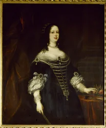 ヴィットーリア・デッラ・ローヴェレ (1622-1694) の肖像、トスカーナ大公爵夫人、フェルディナンド 2 世の妻メディチ家ユストス・サスターマンス (1597-1681) による絵画 1655 Dim. 142 x 119 cm フィレンツェ、ウフィツィ美術館 (ウフィツィ美術館)
