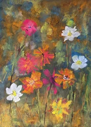 色鮮やかな野の花