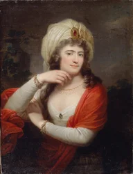 アレクサンドラ・ブラニカの肖像 1754-1838年、エカテリーナ2世の女官、1793年