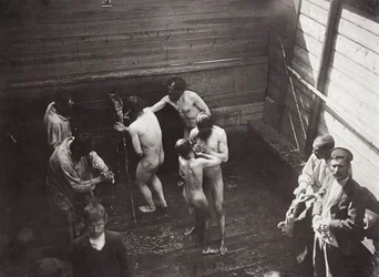 ロシア、サロフ修道院の聖なる春、1903年