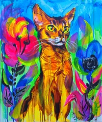 色鮮やかなジャングルキャット