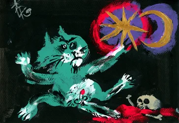 魔女猫、天空の呪文