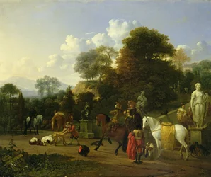 狩りの後、1664