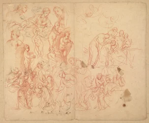 フィギュア・スタディーズ（レクト）；フィギュア・スタディーズ（裏面）