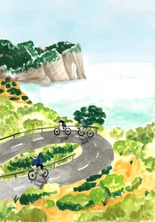 海岸沿いのサイクリング・アドベンチャー