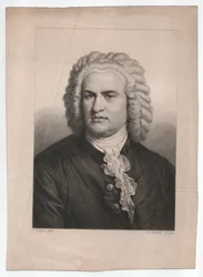 ヨハン・ゼバスティアン・バッハ（1685-1750）（1850年頃、エングレーヴィング）