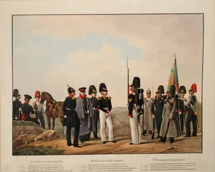 ロシア第1、第2、第3グレナディア師団、1845〜1855年