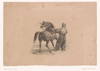 オスマン様式の馬と立っている男 Horses and Riders (シリーズタイトル)