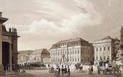ウンター・デン・リンデン、ベルリン、1840年頃（水彩）