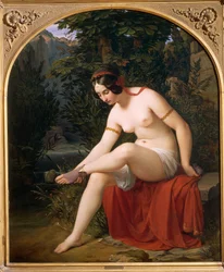 Banho de ninfas, de Heinrich Karl Anton Mucke (1806-1891)
