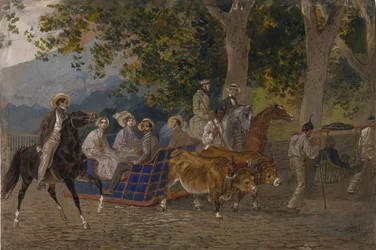 乗車、1849