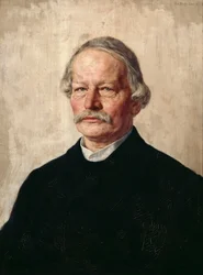 グスタフフレイタグ1816-1895、1886-1887の肖像。