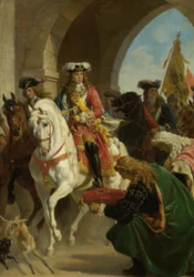 チャールズ3世の入城。 1710年マドリッドにて