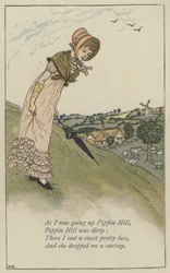 ピピン・ヒルを登っているとき（カラーリトグラフ