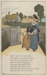 ハーク！ハーク！犬は吠える（カラーリトグラフ