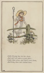 Little Bo-peep has lost her sheep (colour litho)