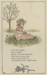 リトル・ミス・マフェット（カラーリトグラフ